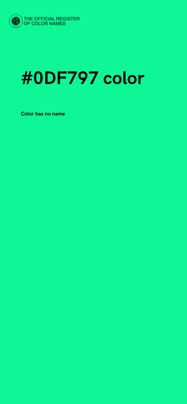 #0DF797 color image
