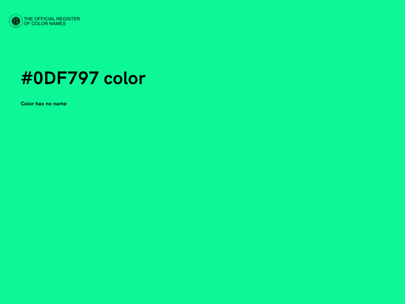 #0DF797 color image