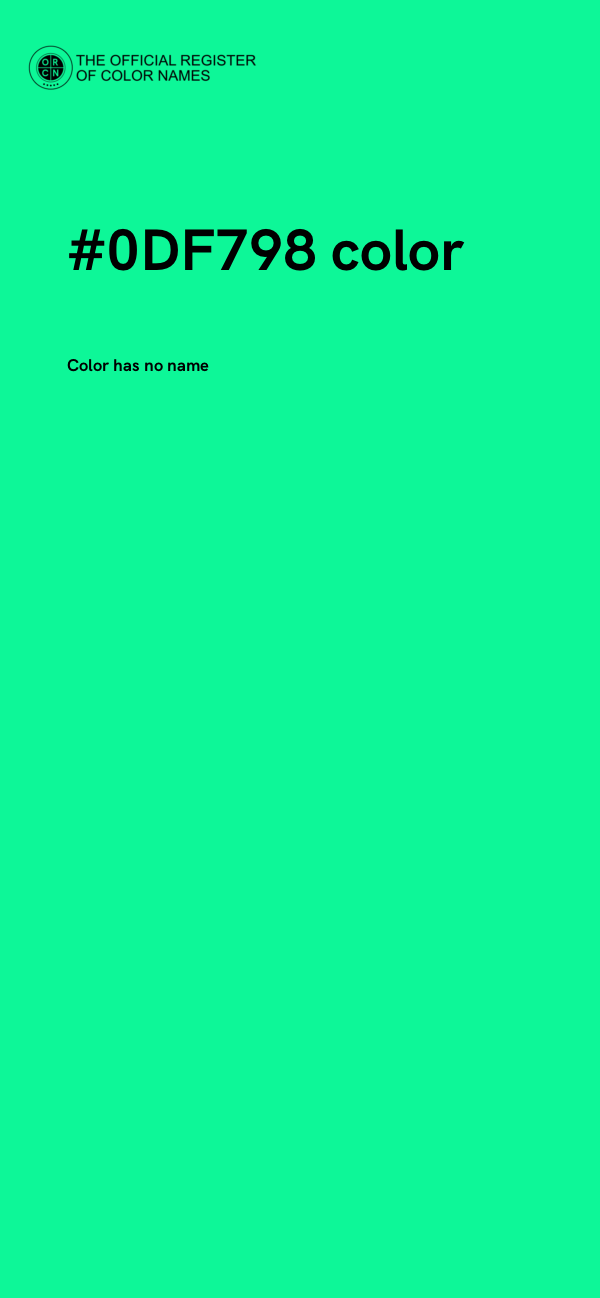 #0DF798 color image