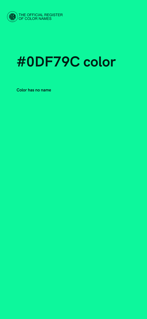 #0DF79C color image