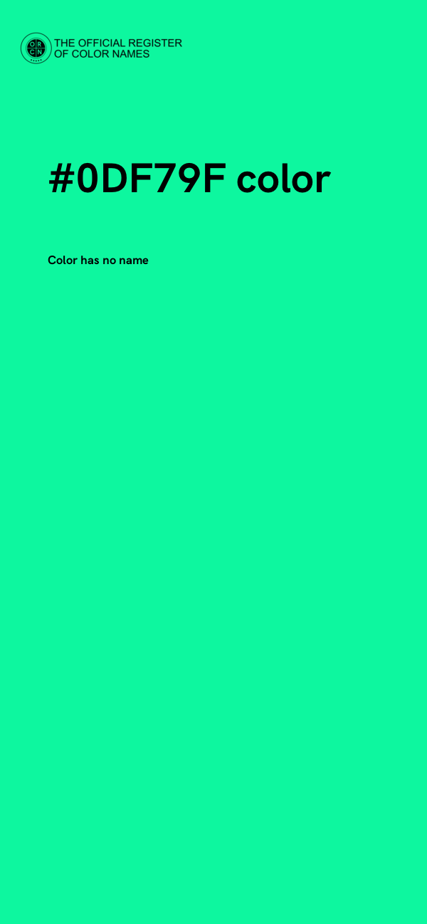 #0DF79F color image