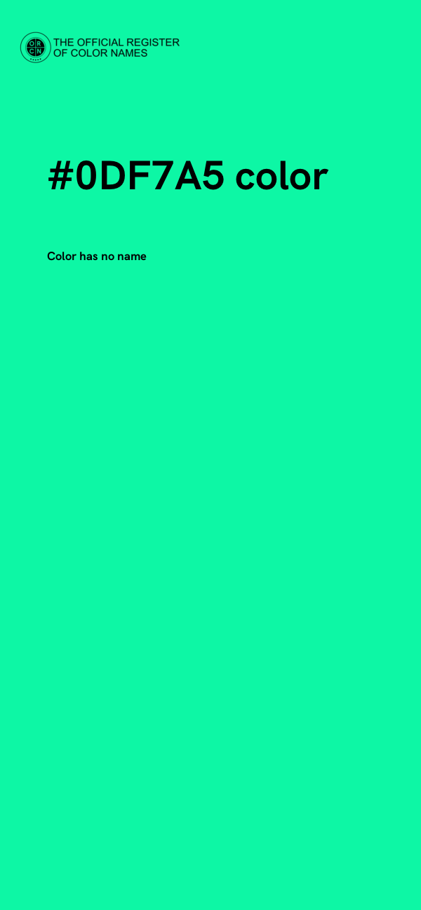#0DF7A5 color image