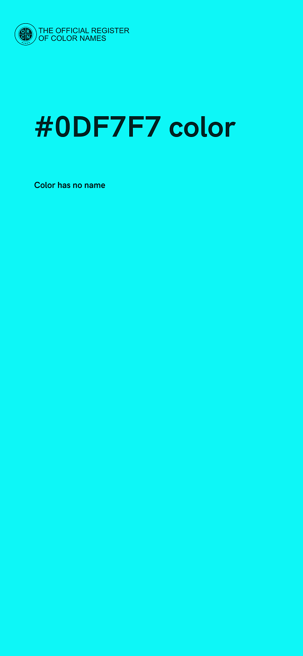 #0DF7F7 color image