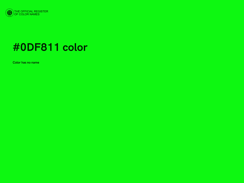 #0DF811 color image