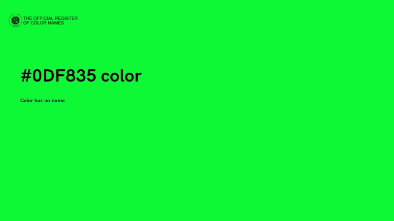#0DF835 color image