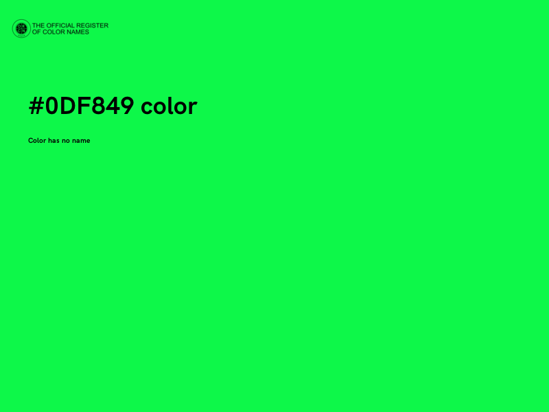 #0DF849 color image