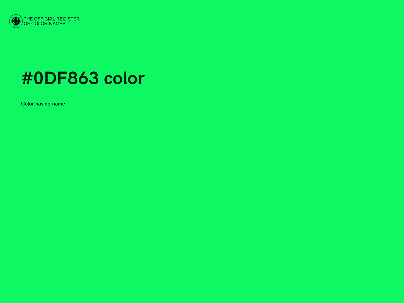 #0DF863 color image