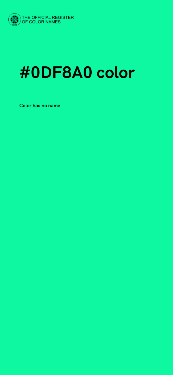 #0DF8A0 color image
