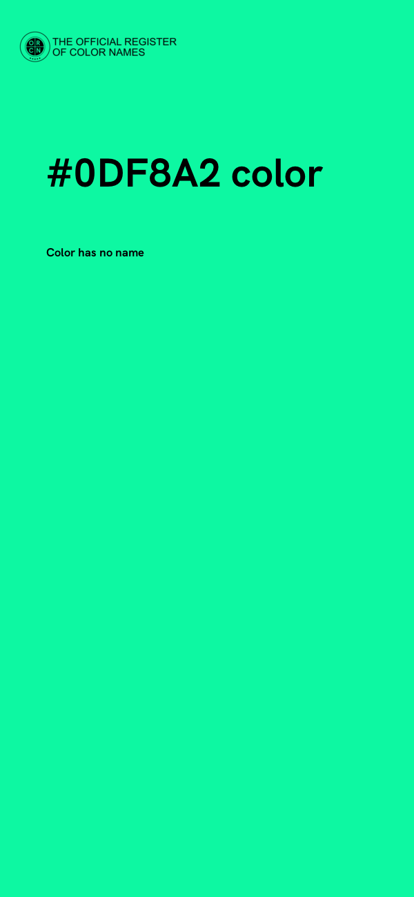 #0DF8A2 color image