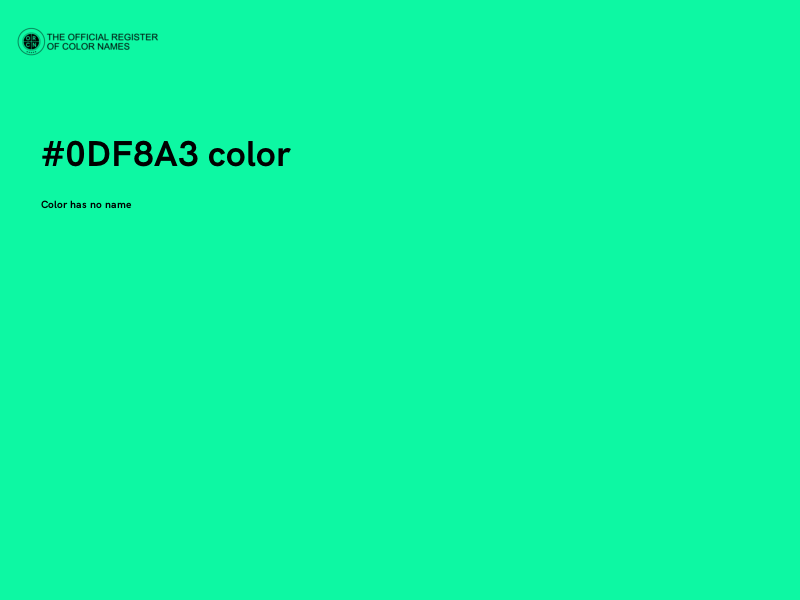 #0DF8A3 color image
