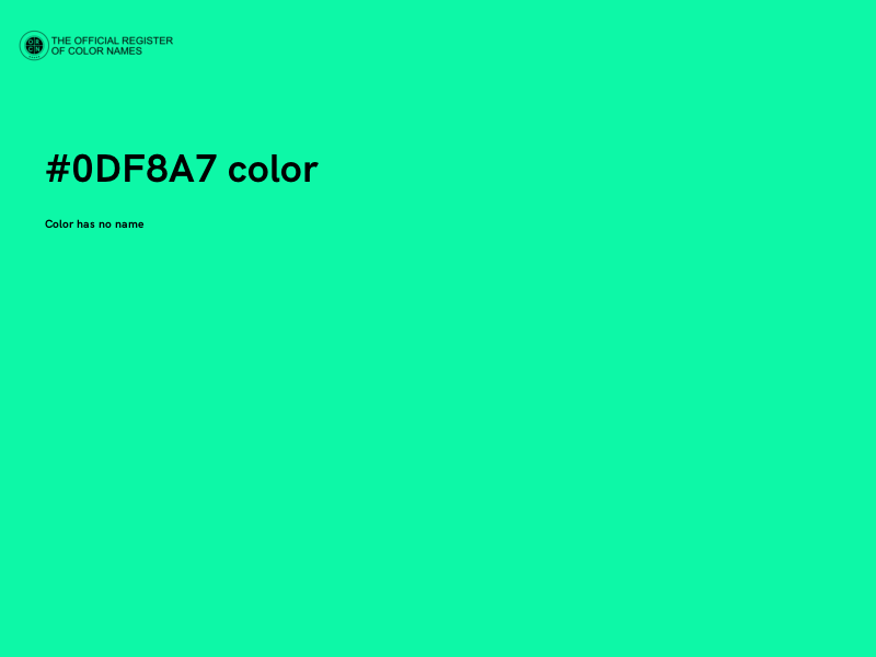 #0DF8A7 color image