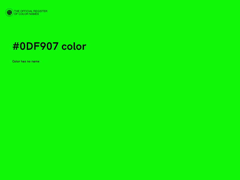 #0DF907 color image