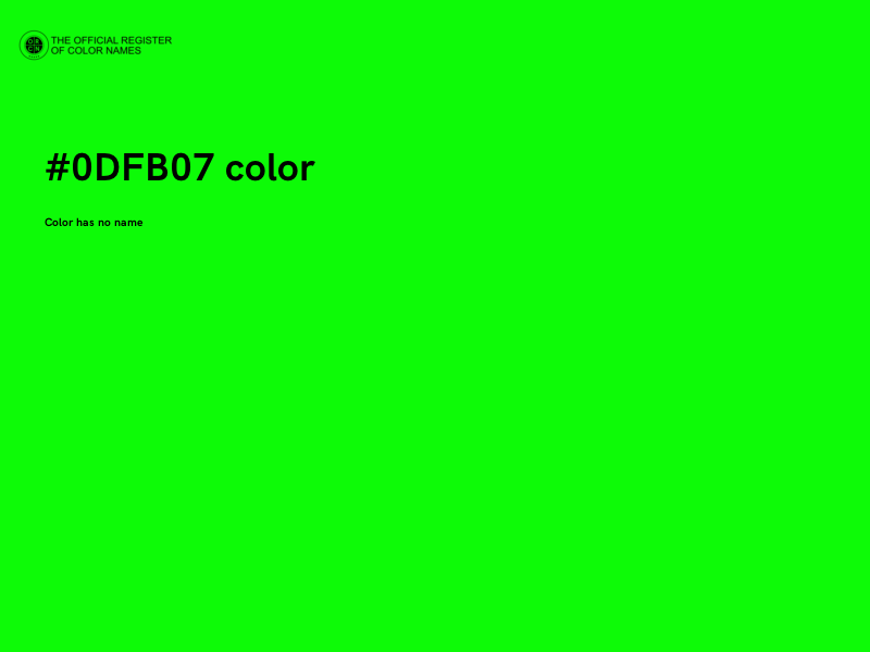 #0DFB07 color image