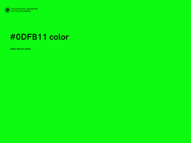 #0DFB11 color image