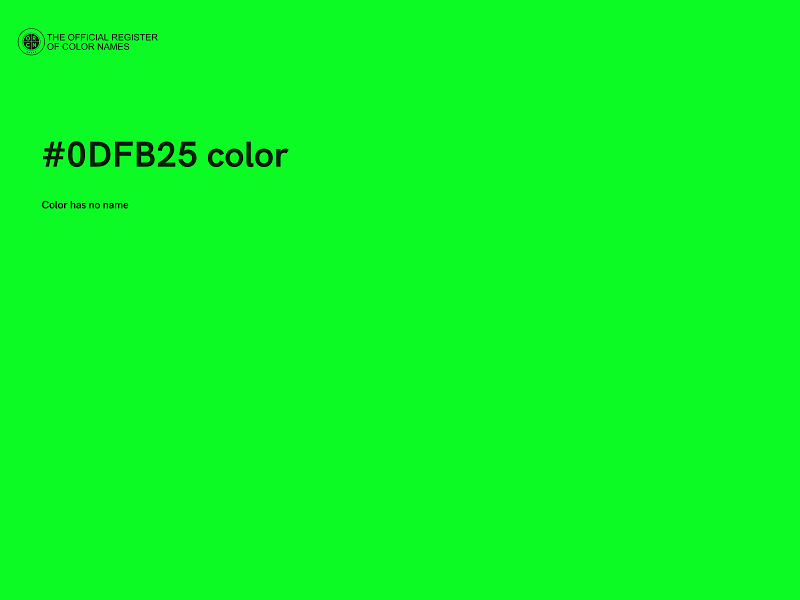 #0DFB25 color image