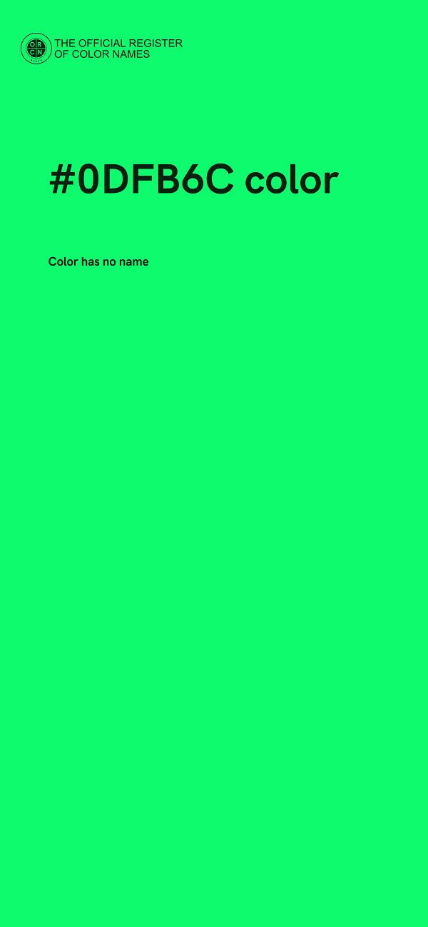 #0DFB6C color image