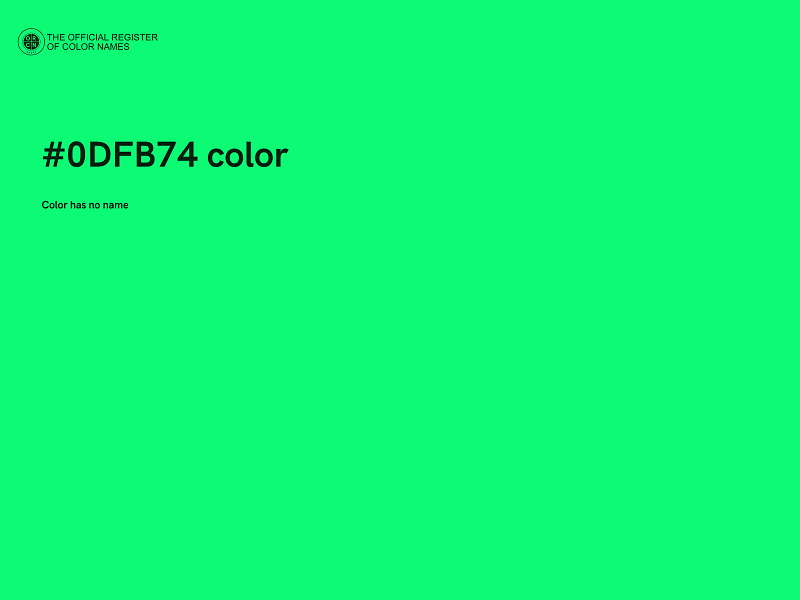 #0DFB74 color image