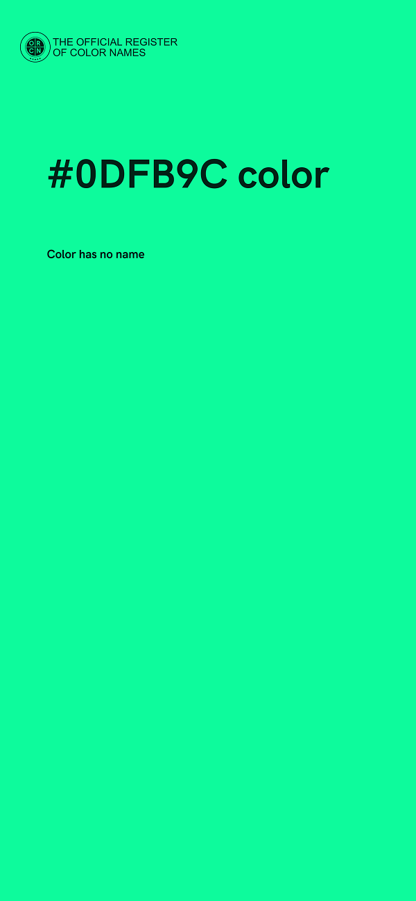 #0DFB9C color image