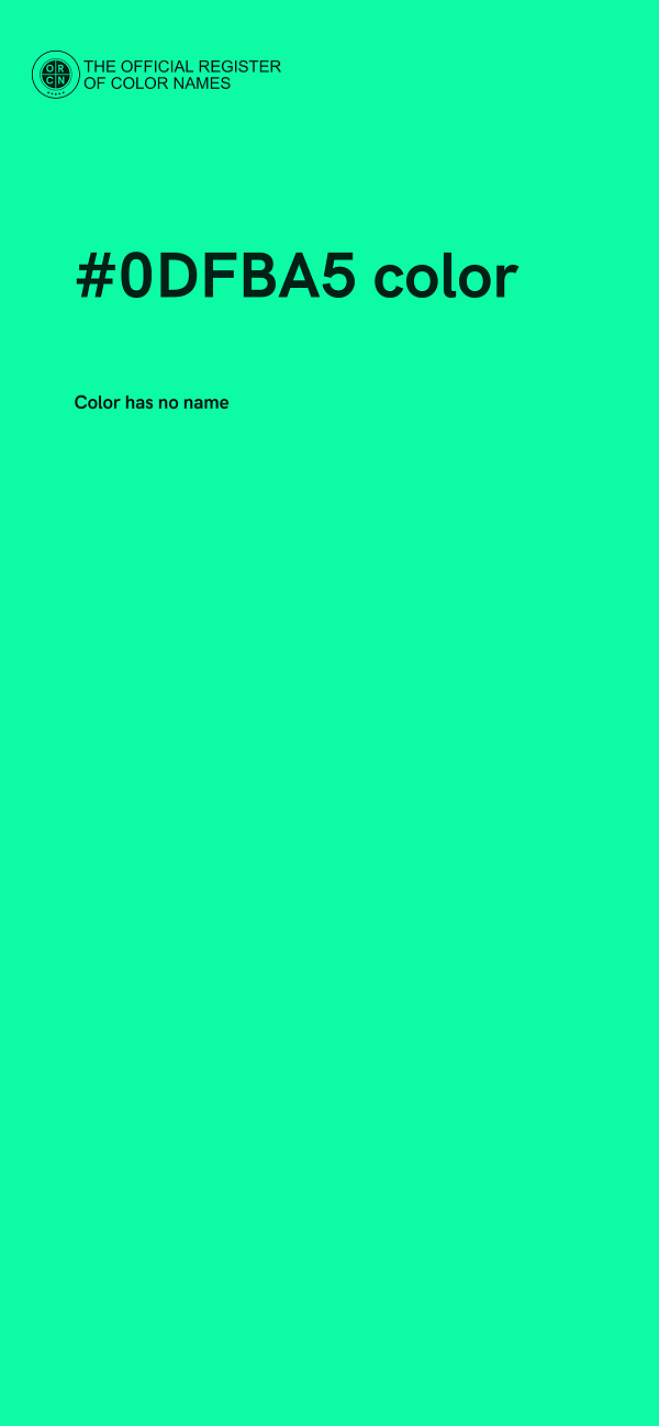 #0DFBA5 color image