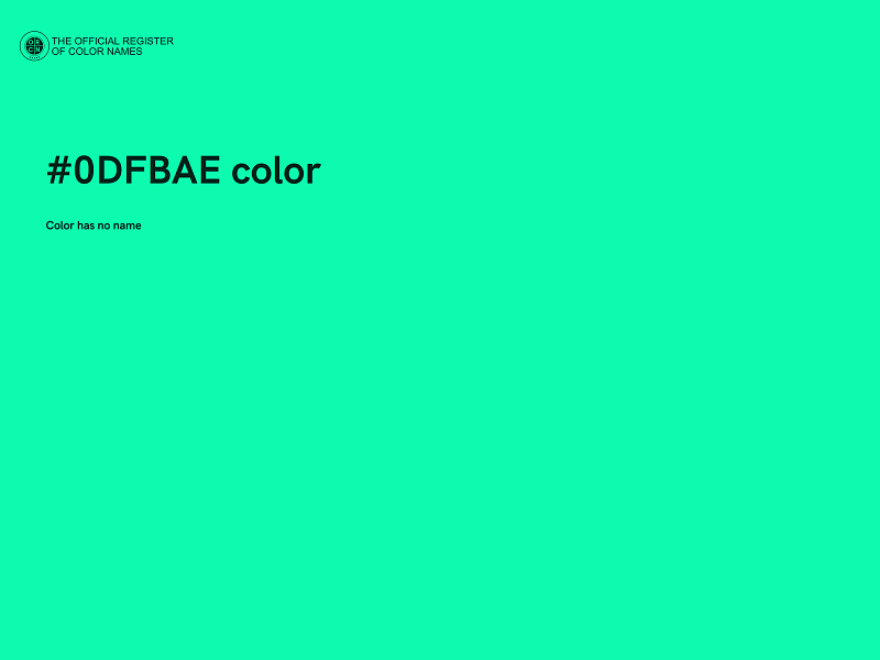 #0DFBAE color image