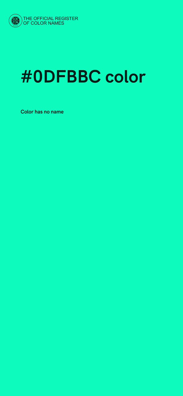 #0DFBBC color image