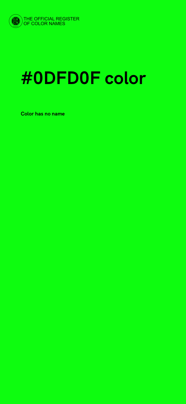 #0DFD0F color image
