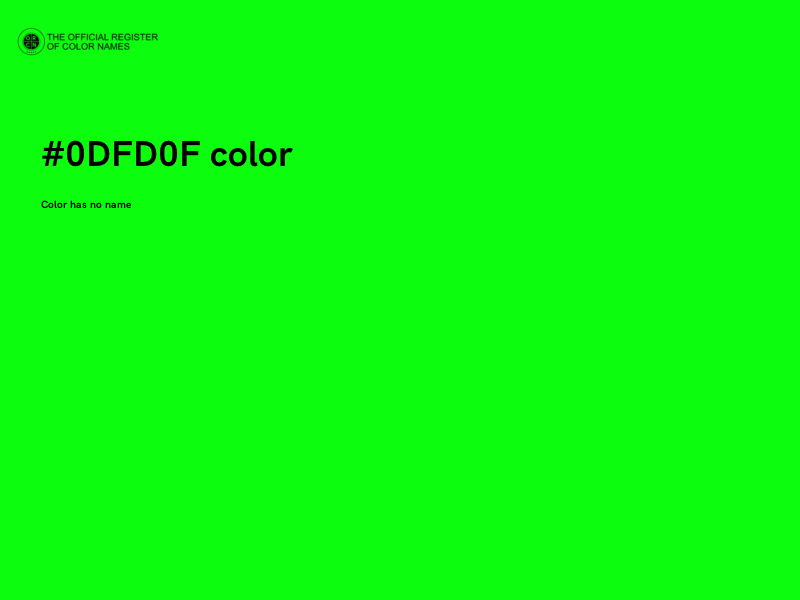 #0DFD0F color image