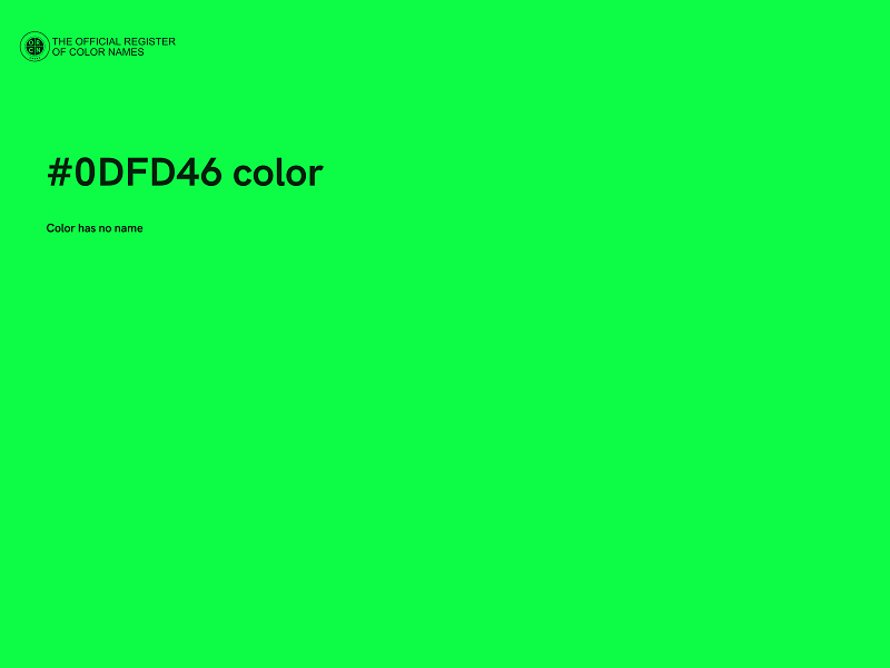 #0DFD46 color image