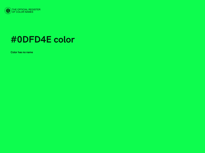 #0DFD4E color image