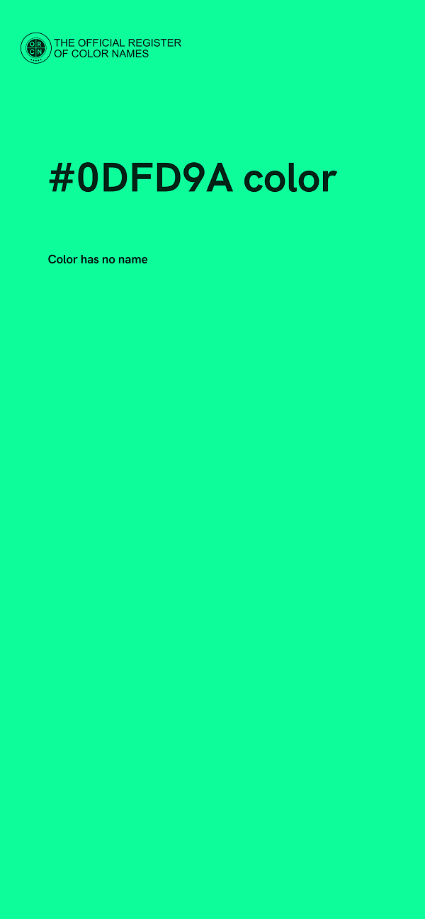 #0DFD9A color image