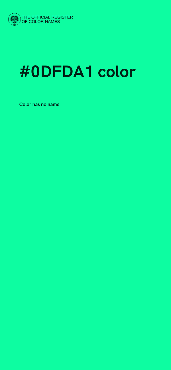 #0DFDA1 color image
