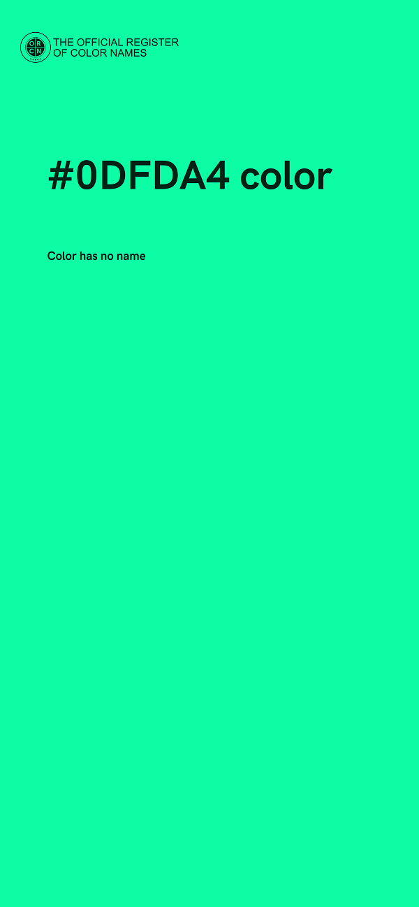 #0DFDA4 color image