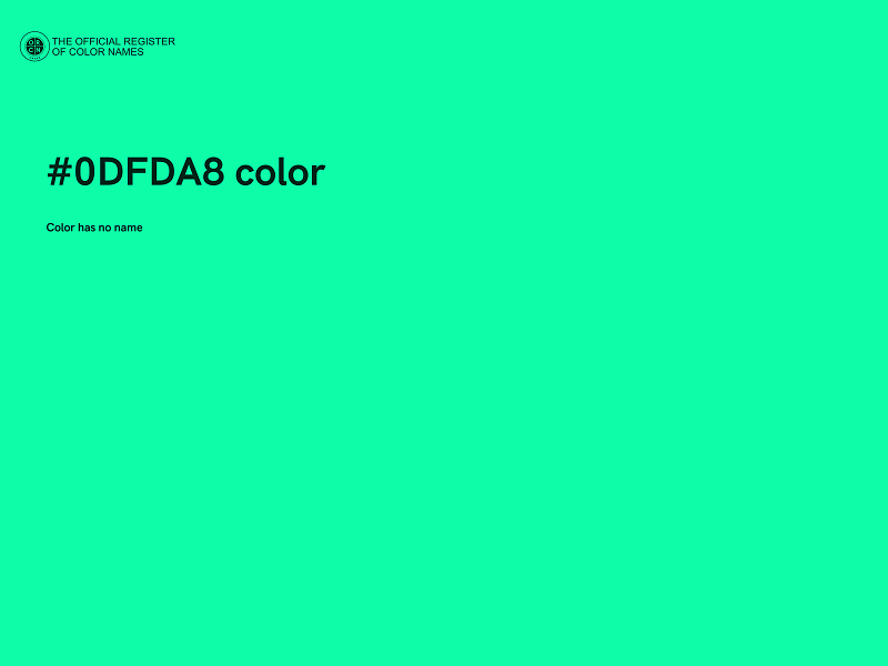 #0DFDA8 color image