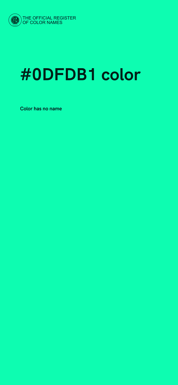 #0DFDB1 color image