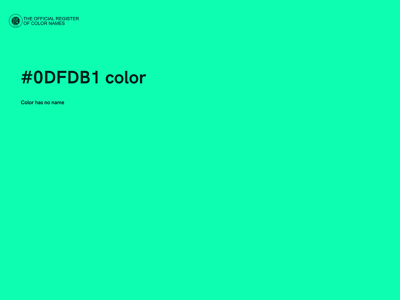 #0DFDB1 color image