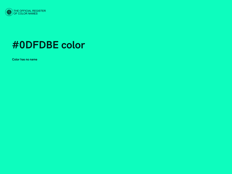 #0DFDBE color image
