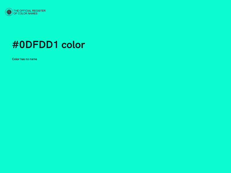 #0DFDD1 color image