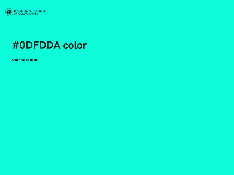 #0DFDDA color image