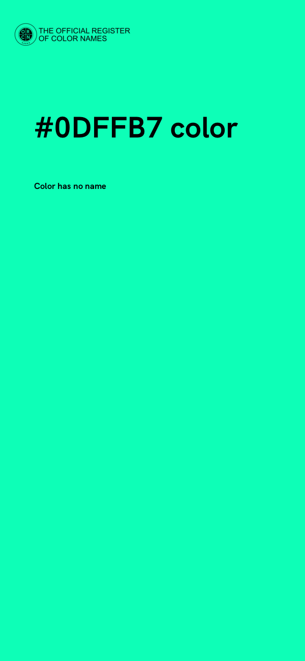 #0DFFB7 color image