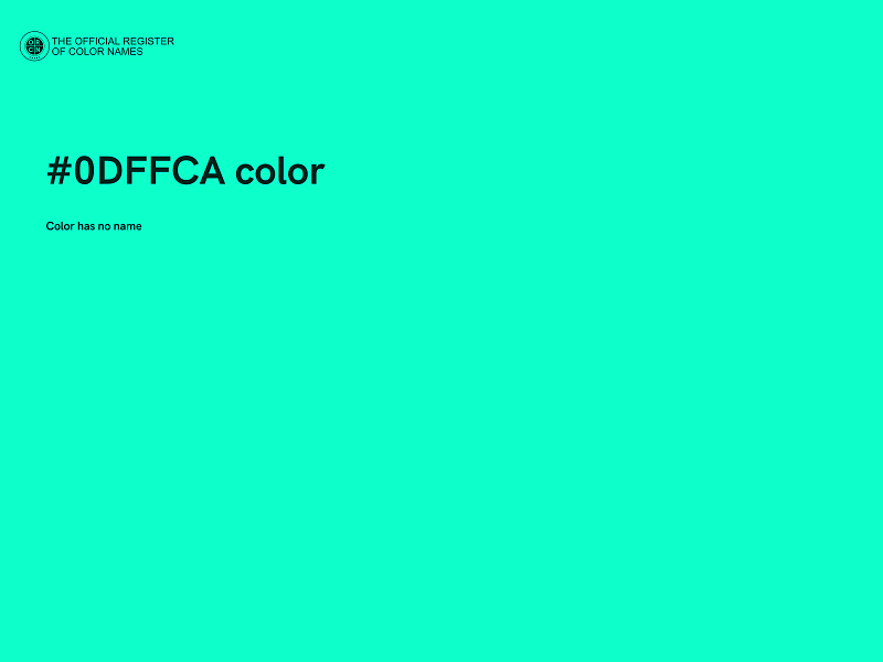 #0DFFCA color image