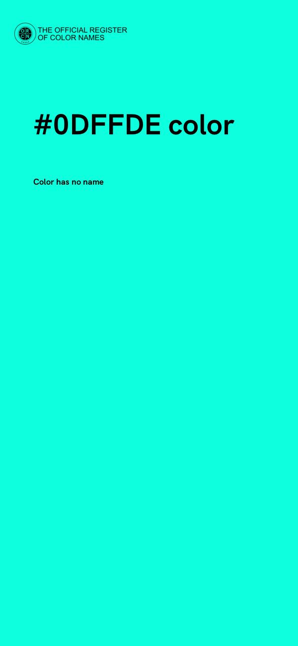 #0DFFDE color image