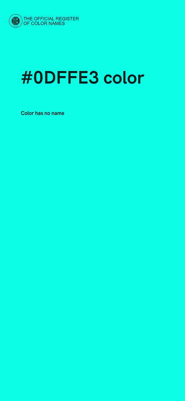 #0DFFE3 color image