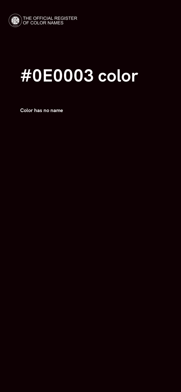 #0E0003 color image
