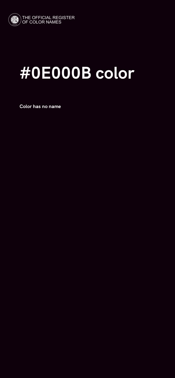 #0E000B color image