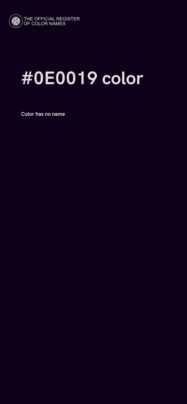 #0E0019 color image