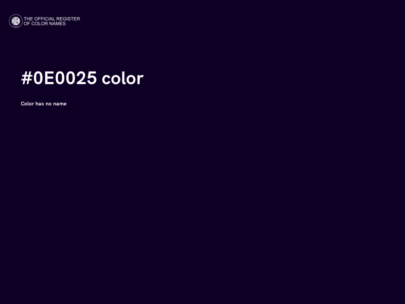 #0E0025 color image