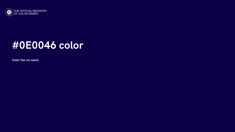 #0E0046 color image