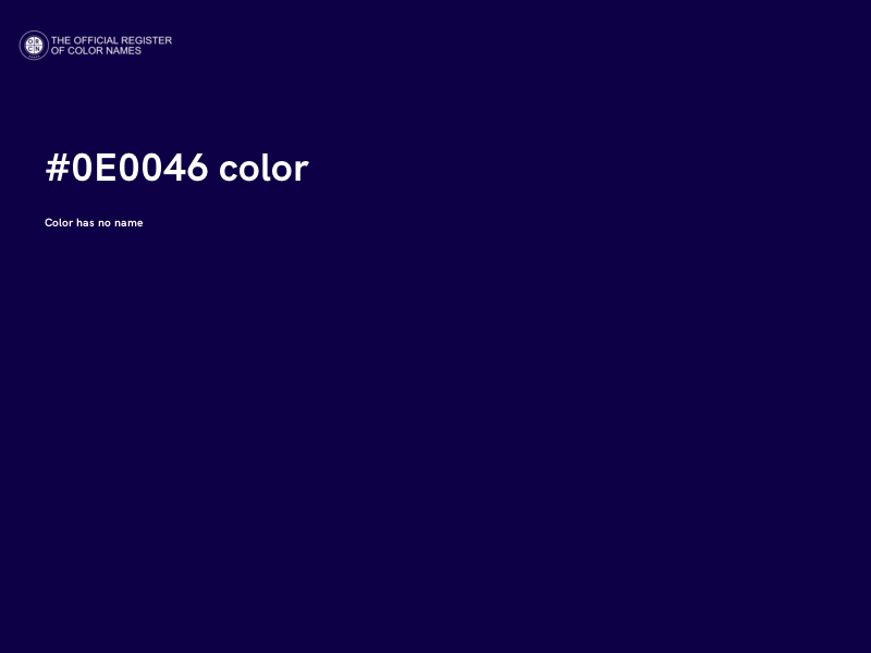 #0E0046 color image