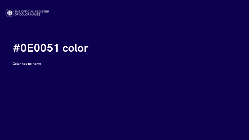 #0E0051 color image