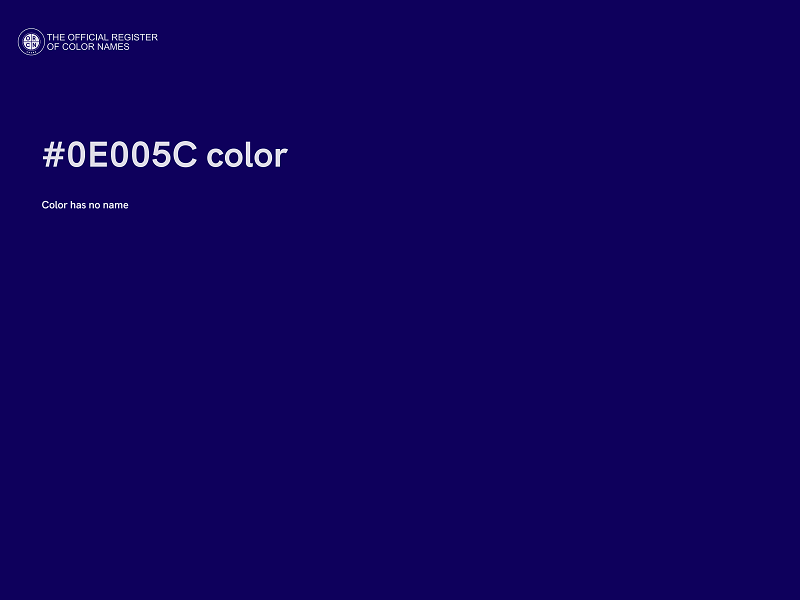 #0E005C color image